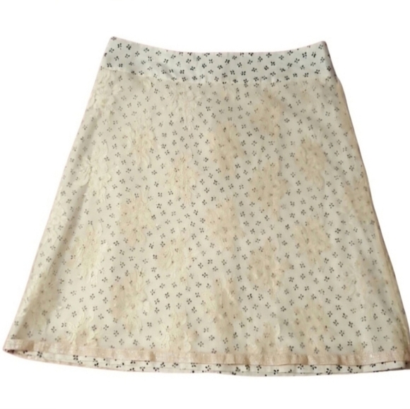 Vintage Dresses & Skirts - NEW Vintage Skirt with Sheer Lace Overlay